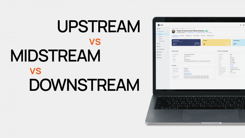 Downstream Api Difference between Upstream, Midstream and Downstream software