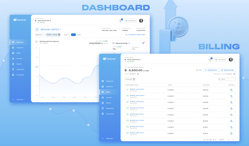 EZ Blockchain: Live Dashboard for Mining Monitoring